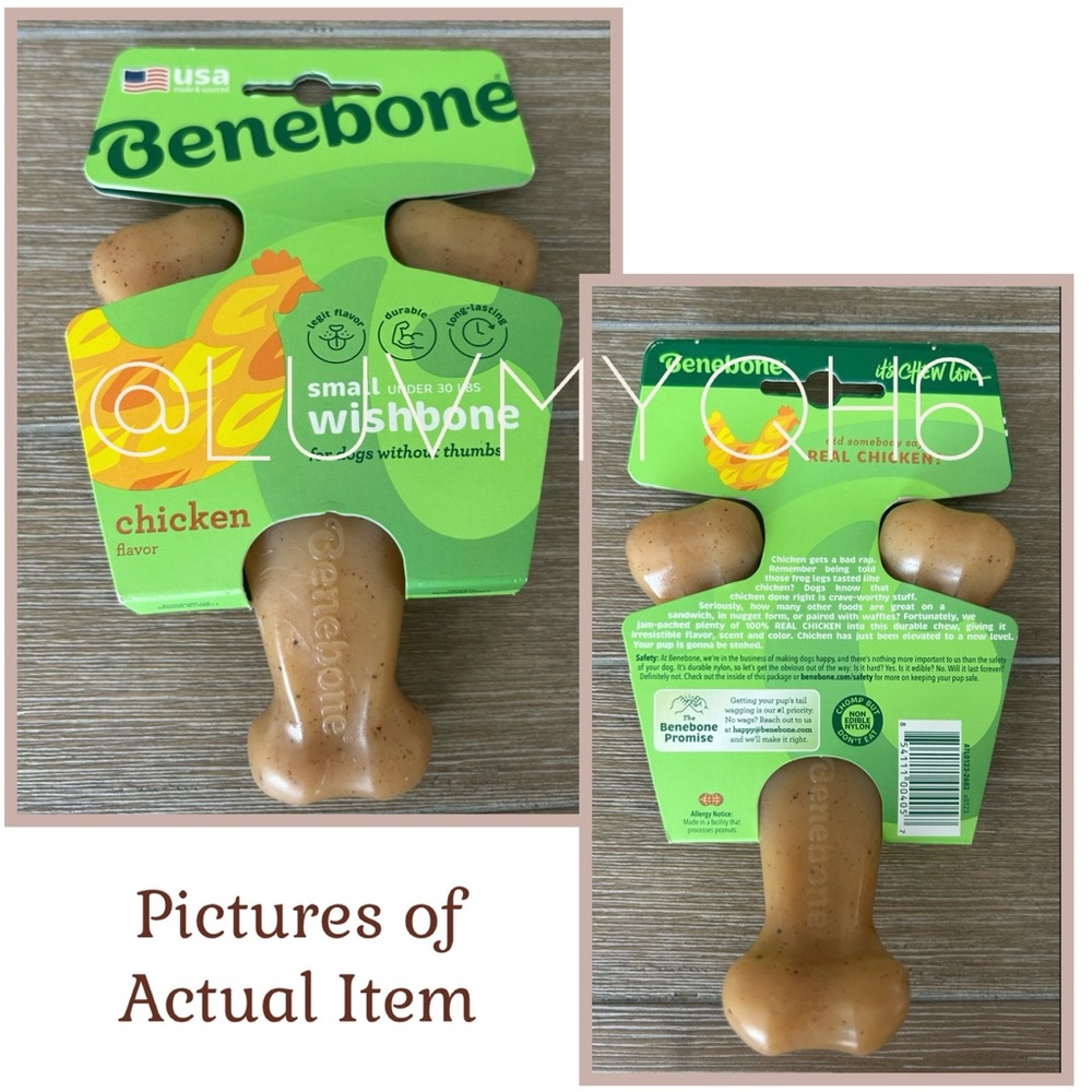 Benebone Wishbone Dog Chew Toy - Picture 2 of 3